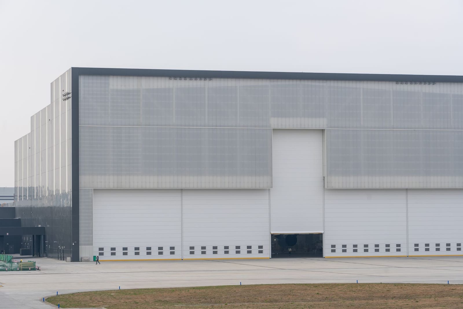 Large industrial warehouse exterior